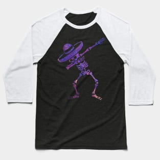 sKULL DIA DE MUERTOS DAB SPACE Baseball T-Shirt